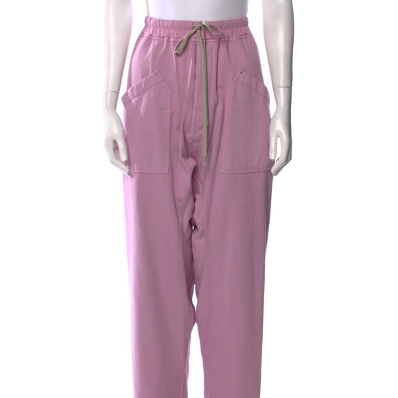 RICK OWENS DRAWSTRING CARGO PINK PANTS  XL UNISEX - Picture 1 of 3
